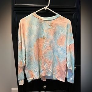 Long shirt & biker short matching set.